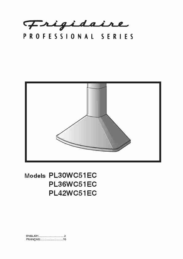 Frigidaire Ventilation Hood PL30WC51EC-page_pdf
